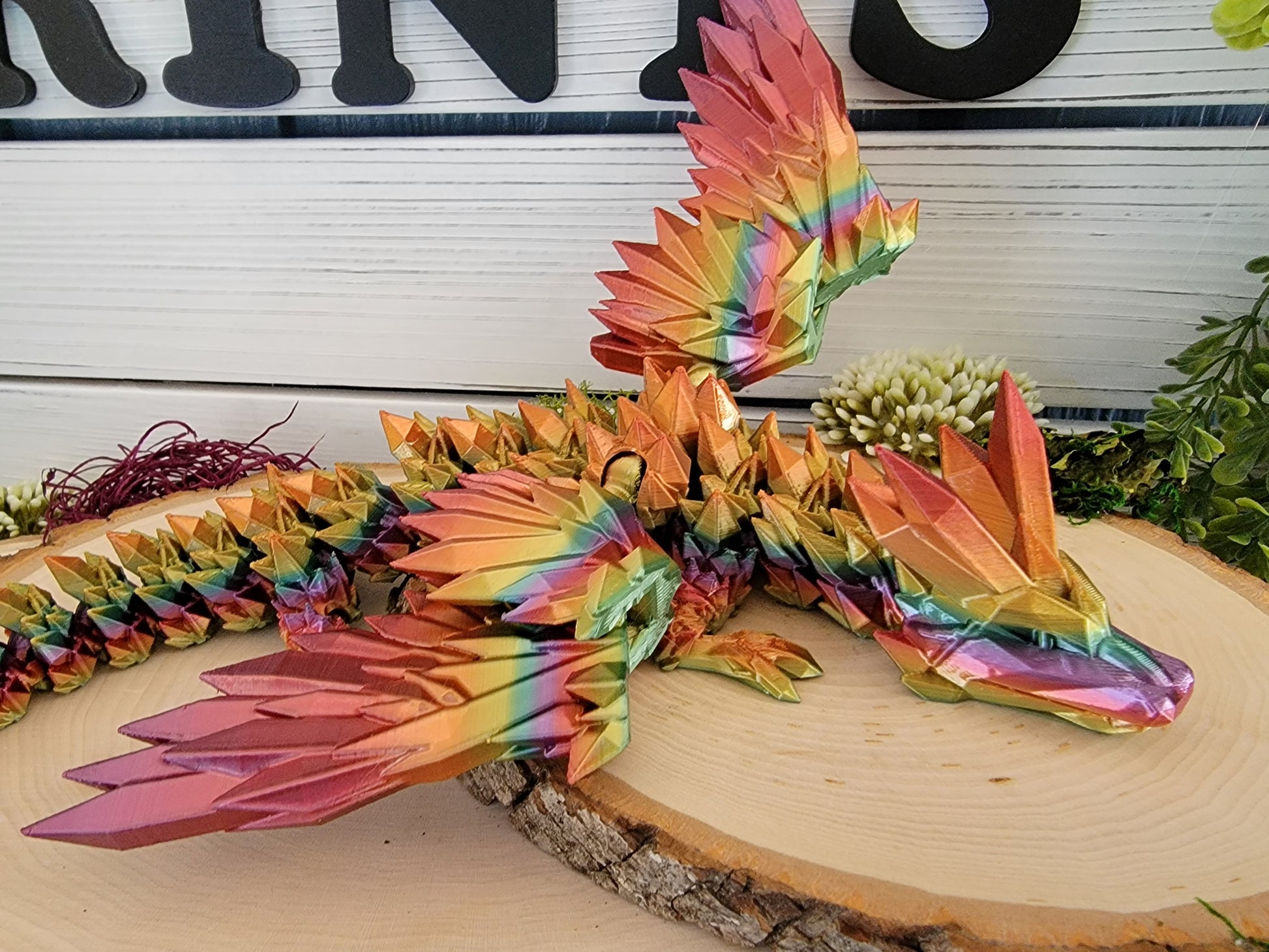 Crystal wings dragon 3D print – keats woodworking